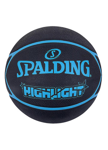 М'яч баскетбольний Highlight Чорний, Cиній Уні 7 Spalding (262599579)