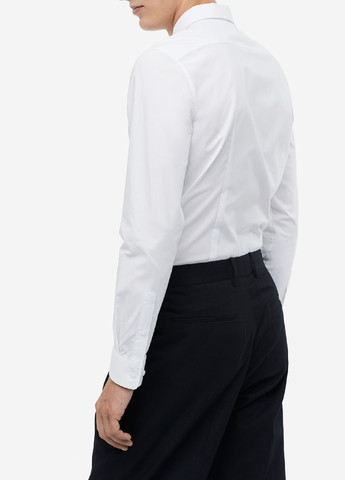 Белая классическая рубашка H&M