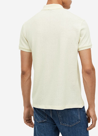 Молочная футболка-поло для мужчин H&M