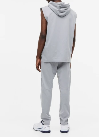 Серые спортивные демисезонные брюки H&M