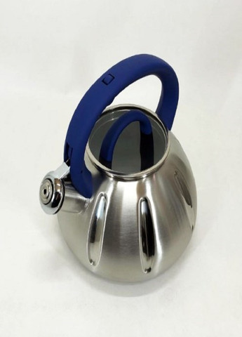 Чайник со свистком UN-5303 из нержавеющей стали 3,0л синий Unique (262448830)