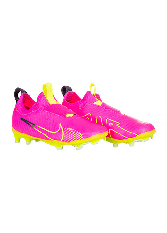 Розовые ские бутсы jr zoom vapor 15 academy fg/mg розовый Nike