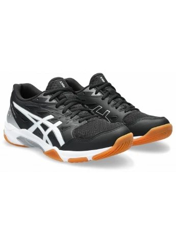 Женские кроссовки GEL-ROCKET 11 Черный, Серый, Оранжевый Asics комбинированные демисезоны (262451702)