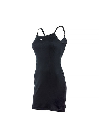 Чорна спортивна жіноче сукня w nsw essntl rib dress bycn чорний Nike однотонна