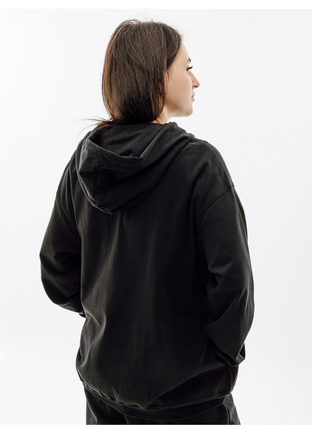 Женская Толстовка W NSW JRSY OS FZ HOODIE Черный Nike (260956722)