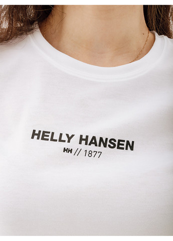 Белая демисезон женская футболка hely hansen w allure t-shirt белый Helly Hansen