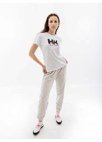Біла демісезон жіноча футболка w hh logo t-shirt білий Helly Hansen