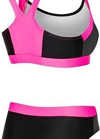 Комбінований демісезонний купальник роздільний для жінок naomi 7108 чорний, рожевий жін Aqua Speed