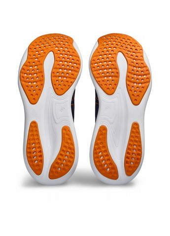 Комбіновані Осінні чоловічі кросівки gel-nimbus 25 синій, помаранчевий Asics
