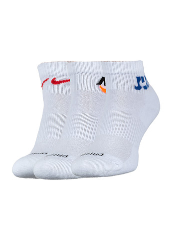 Чоловічі Шкарпетки U NK EVERYDAY PLUS CUSH ANKLE Білий Nike (262450382)