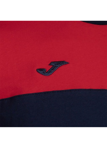 Комбінована чоловіча футболка crew v темно-синій червоний Joma