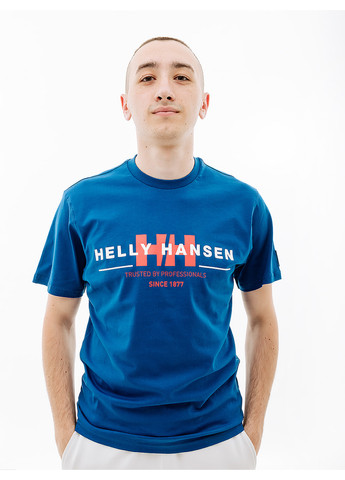 Синяя мужская футболка rwb graphic t-shirt синий Helly Hansen