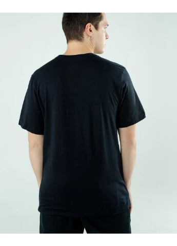 Черная мужская футболка m nsw tee icon swoosh черный Nike