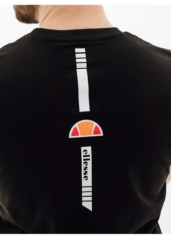 Чорна чоловіча футболка pertuso tee чорний Ellesse