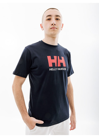 Синяя мужская футболка hhogo t-shirt синий Helly Hansen