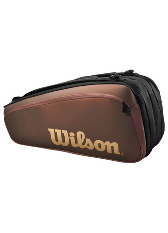 Тенісна сумка SUPER TOUR PRO STAFF V14 9PK RACKET BAG Коричневий Чорний Wilson (262450693)