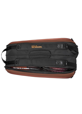 Тенісна сумка SUPER TOUR PRO STAFF V14 9PK RACKET BAG Коричневий Чорний Wilson (262450693)