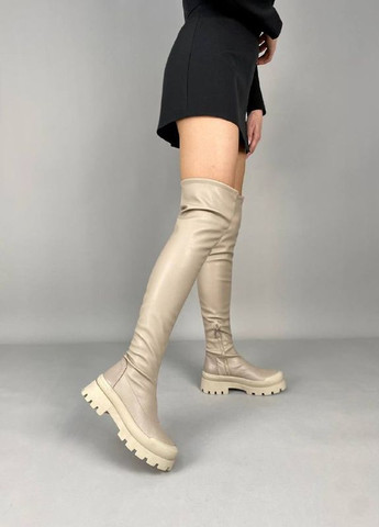 Зимние сапоги-чулки женские кожаные Fashion ‣ Купить в интернет ...