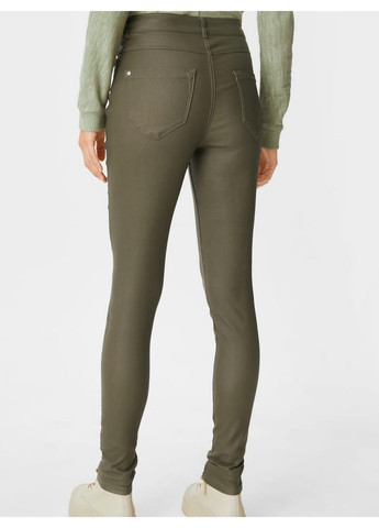 Зеленые классические демисезонные брюки C&A