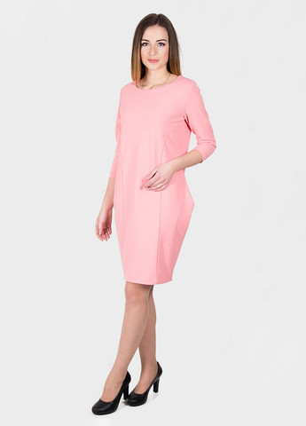 Світло-рожева кежуал сукня Meggi однотонна