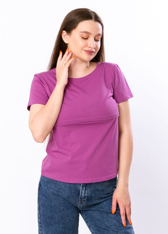 Розовая летняя футболка для беременных и кормящих мам розовый носи свое(8351-036-v0) Носи своє