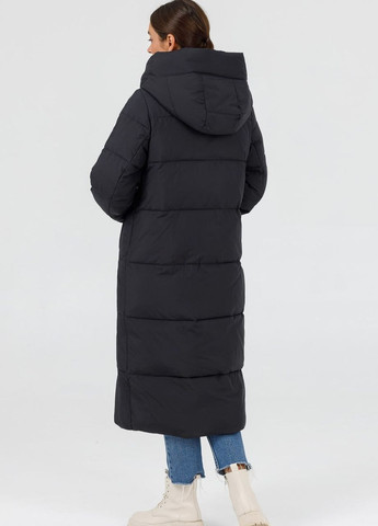 Чорна зимня пальто зимове жіноче чорний Snow Owl