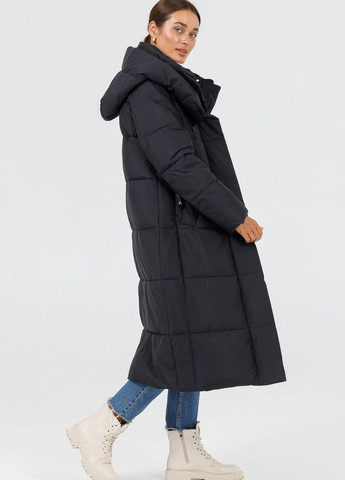 Чорна зимня пальто зимове жіноче чорний Snow Owl