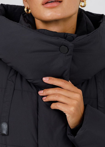 Чорна зимня пальто зимове жіноче чорний Snow Owl