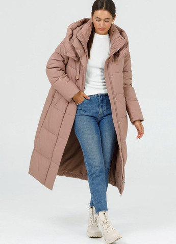 Бежевая зимняя пальто зимнее женское бежевый Snow Owl