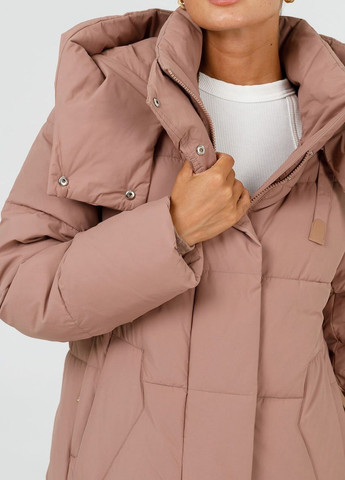 Бежевая зимняя пальто зимнее женское бежевый Snow Owl