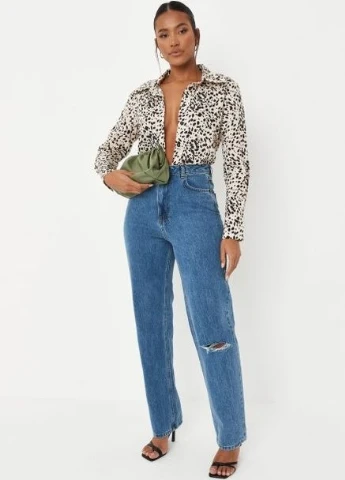 Бежевая рубашка Missguided