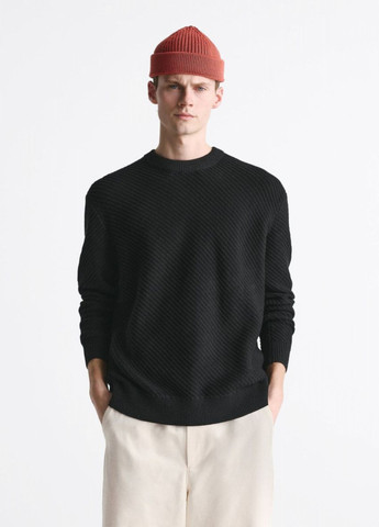 Черный демисезонный светр Zara 6216 400 black
