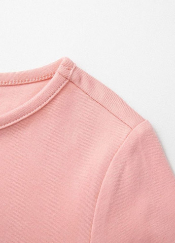 Рожевий демісезонний комплект для дівчинки: рожевий лонгслів та джинси брючний Yumster
