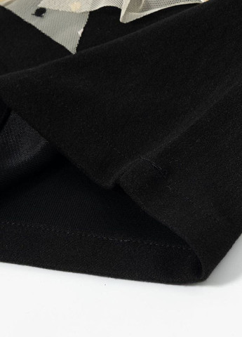 Черный демисезонный комплект для девочки черный свитшот и фатиновая юбка юбочный Yumster