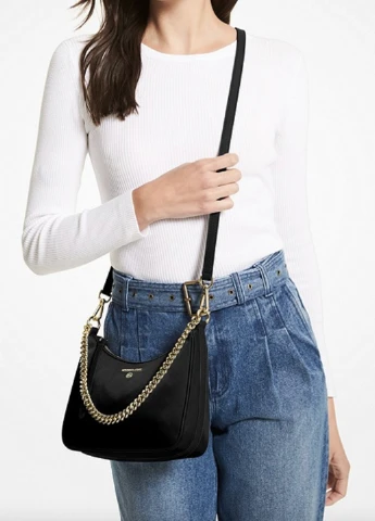 Сумка женская тканевая Michael Kors JET SET CHARM MD CONV POUCHETTE XBODY (262672656)