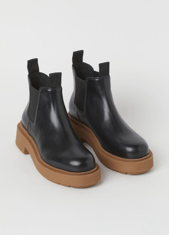 Осенние ботинки кожаные челси H&M
