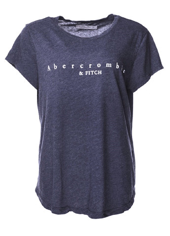 Серая летняя футболка Abercrombie & Fitch