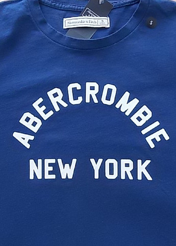 Синяя всесезон футболка Abercrombie & Fitch
