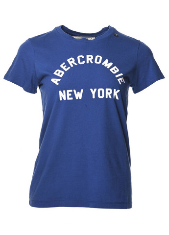 Синяя всесезон футболка Abercrombie & Fitch