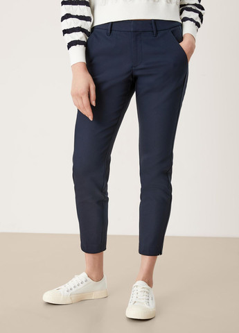Синие кэжуал демисезонные брюки S.Oliver