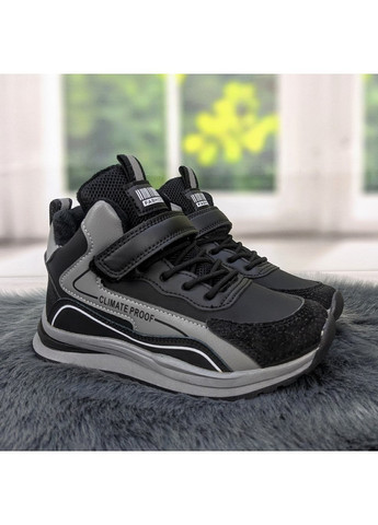 Черные повседневные осенние ботинки детские демисезонные для мальчика Jong Golf