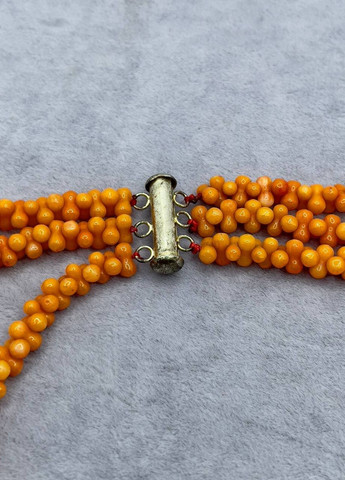 Колье натуральный коралл косточки 40 см No Brand (262821998)