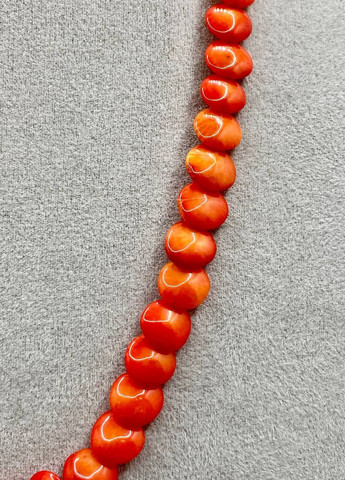 Бусы коралл оранжевые монетки 44 см No Brand (262822024)