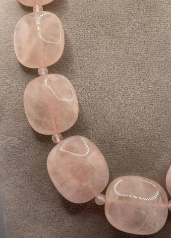 Намисто рожевий кварц 45 см No Brand (262821876)