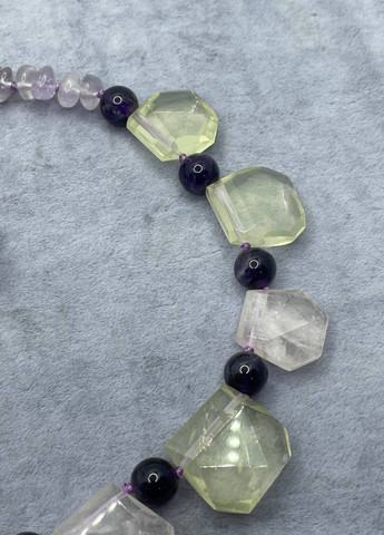 Бусы аметист цитрин 50 см No Brand (262821616)