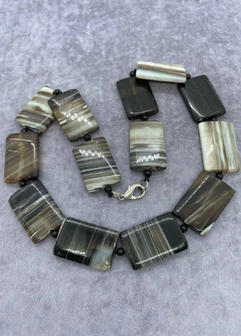 Бусы агат 45 см No Brand (262822081)