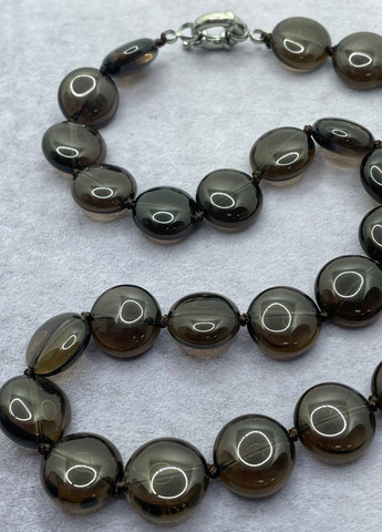 Бусы из дымчатого кварца 45 см 12 мм No Brand (262821856)