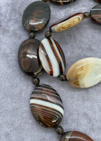 Бусы агат 45 см No Brand (262821720)