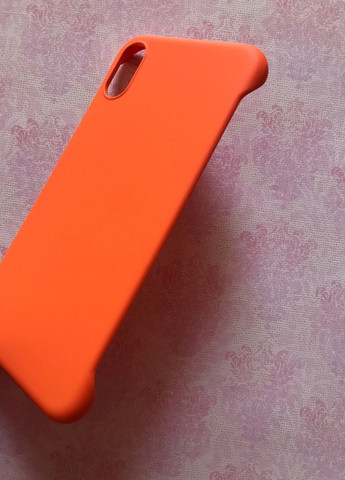 Пластиковый матовый чехол-накладка для Apple iPhone X/Xs Оранжевый Creative (262814512)