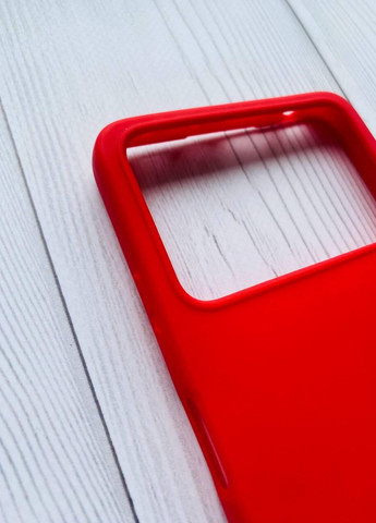 Силиконовый матовый чехол для Xiaomi Poco X4 Pro 5G Красный Creative (262888034)